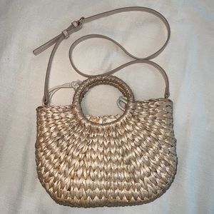 LC Lauren Conrad Straw Crossbody